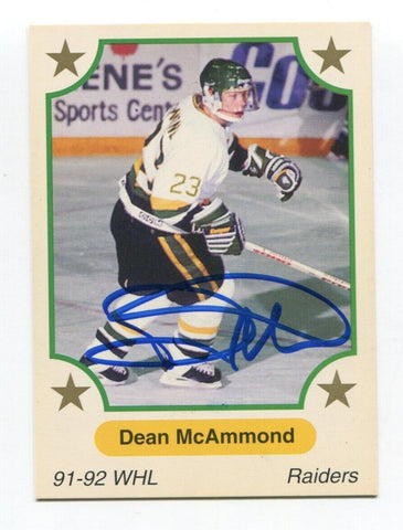 1991 7th Inning Sketch Dean McAmmond Signed Card Hockey NHL Autograph AUTO #254