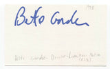 Bette Gordon Signed 3x5 Index Card Autographed Signature Director