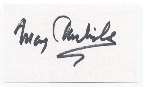 Mary Carlisle Signed 3x5 Index Card Autographed Vintage Signature Singer Actress