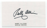 Bobby Allison Signed 3x5 Index Card Autographed Signature NASCAR Driver