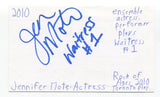 Jennifer Mote Signed 3x5 Index Card Autographed Actress Degrassi
