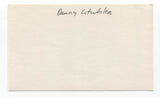 Danny Litwhiler Signed 3x5 Index Card Autographed Baseball 