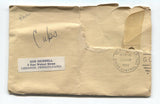 Vern Morgan Signed Paper Baseball Autographed Signature Chicago Cubs