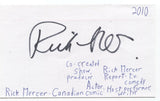 Rick Mercer Signed 3x5 Index Card Autographed Signature Actor Comedian