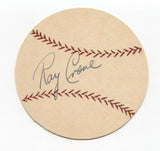 Ray Crone Signed Paper Baseball Autographed Signature Milwaukee Braves