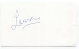 Jale - Laura Stein Signed 3x5 Index Card Autographed Signature Band