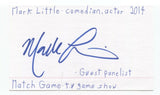 Mark Little Signed 3x5 Index Card Autographed Signature Comedian Comic Actor