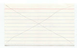 Morrie Martin Signed 3x5 Index Card Autographed Signature Baseball