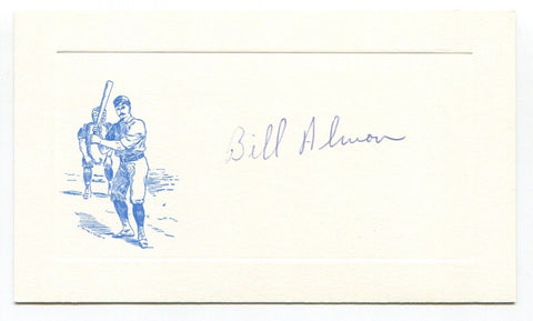 Bill Almon Signed Card Autograph Baseball MLB Roger Harris Collection
