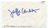 Jaffe Cohen Signed 3x5 Index Card Autographed Signature Comedian Writer Producer