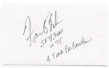 Forrest Blue Signed 3x5 Index Card Autographed Football San Francisco 49ers