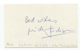 Mick Jackson Signed 3x5 Index Card Autographed Signature Director The Bodyguard