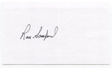 Ron Samford Signed 3x5 Index Card Autographed MLB Baseball New York Giants