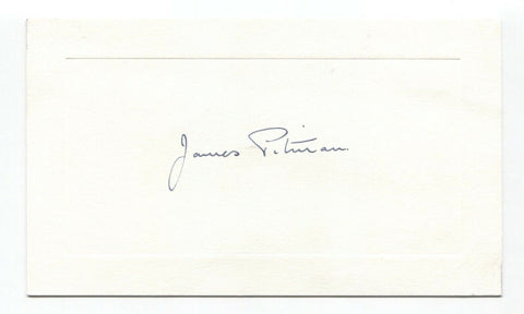 James Pitman Signed Card Autographed Signature Businessman Politician