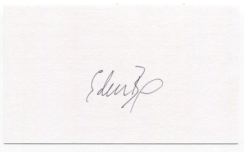 Eddie "Ed" Bane Signed 3x5 Index Card Autographed Signature Minnesota Twins MLB