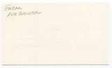 Darrel "Pete" Brewster Signed 3x5 Index Card Autographed Cleveland Browns NFL