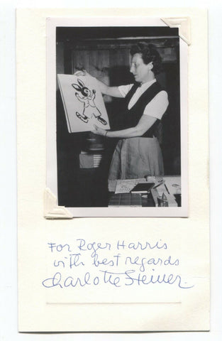 Charlotte Steiner Signed Photo Autographed Signature Author Writer Illustrator