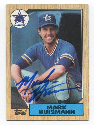 1987 Topps Mark Huismann Signed Baseball Card RC Autographed AUTO #187
