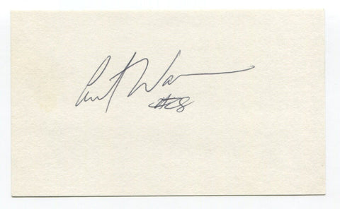 Curt Warner Signed 3x5 Index Card Autographed Football NFL Seattle Seahawks