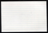 Elden Auker Signed 4 x 6 Inch Index Card Autographed Baseball Signature