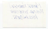 Marek Norman Signed 3x5 Index Card Autographed Musical Director Composer