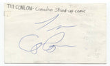 Tim Conlon Signed 3x5 Index Card Autographed Signature Comedian Comic Actor