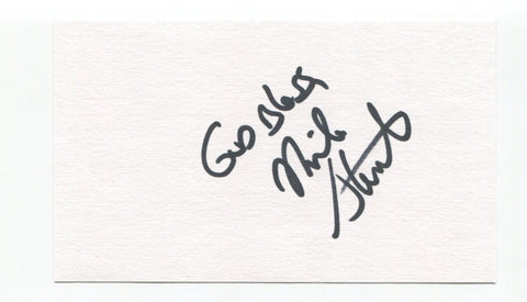 Mike Stenhouse Signed 3x5 Index Card Autographed Baseball Montreal Expos