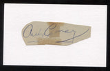 Andy Carey Signed Cut Autographed Index Card Circa 1962 Baseball Signature