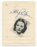 Marie Allison And Sally Blane Signed Album Page Autographed Actress Dancer