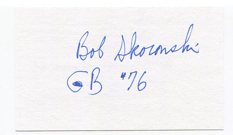 Bob Skoronski Signed 3x5 Index Card Autographed NFL Football Green Bay Packers