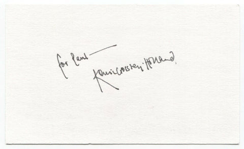 Kevin Crossley-Holland Signed 3x5 Index Card Autographed Signature Author