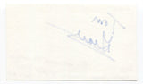 Tom Grace Signed 3x5 Index Card Autographed NHL Hockey Broadcaster