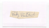 Paul "Rocky" Rochester Signed Cut Index Card Autographed Football Super Bowl III