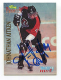 1995 Classic Prospects Johnathan Atkens Signed Card Hockey Autograph AUTO #56