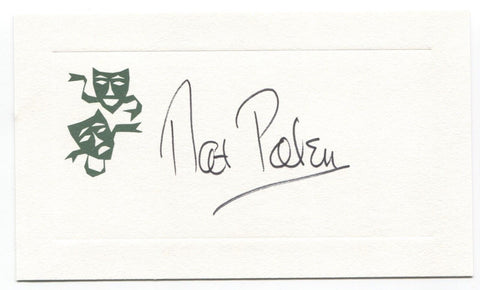 Nat Polen Signed Card Autographed Signature One Life to Live As The Wold Turns