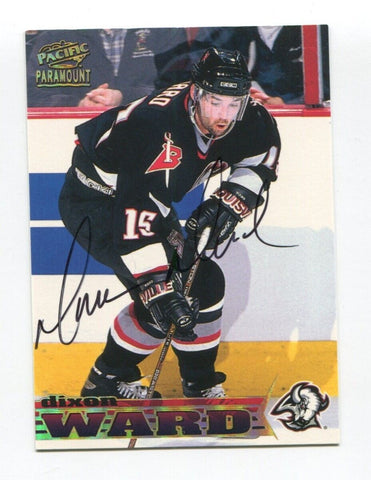 1998 Pacific Dixon Ward Signed Card Hockey NHL Autograph AUTO #24