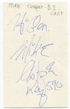 Mike Cooper Signed 3x5 Index Card Autographed Signature DJ CKEY