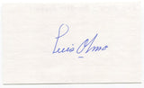 Luis Olmo Signed 3x5 Index Card Autographed MLB Baseball Brooklyn Dodgers