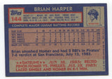 1984 Topps Brian Harper Signed Card Baseball MLB Autographed Auto #144