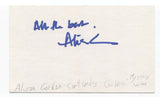 Alison Gordon Signed 3x5 Index Card Autographed Signature Author Writer