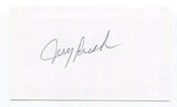 Jerry Rush Signed 3x5 Index Card Autographed NFL Football Detroit Lions