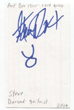 Auf der Maur - Steve Durand Signed 3x5 Index Card Autographed Signature
