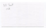 Bill Short Signed 3x5 Index Card Autographed MLB Baseball New York Yankees