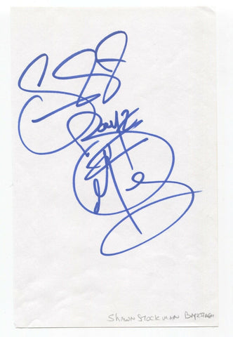 Shawn Stockman Signed Album Page Vintage Autographed Signature Boyz II Men