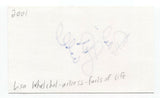 Lisa Whelchel Signed 3x5 Index Card Autographed Actress Facts of Life