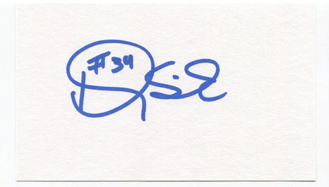 Doug Sisk Signed 3x5 Index Card Autographed MLB Baseball New York Mets