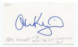 Allen Kurzweil Signed 3x5 Index Card Autographed Signature Author Writer