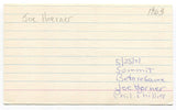 Joe Hoerner Signed 3x5 Index Card Autographed St. Louis Cardinals World Series