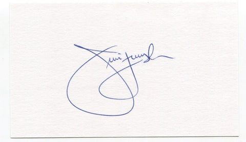 Jim Furyk Signed 3x5 Index Card Autographed PGA Golf Golfer