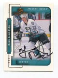 1999 Upper Deck MVP Gold Johan Davissson Signed Card Hockey Autograph AUTO #10